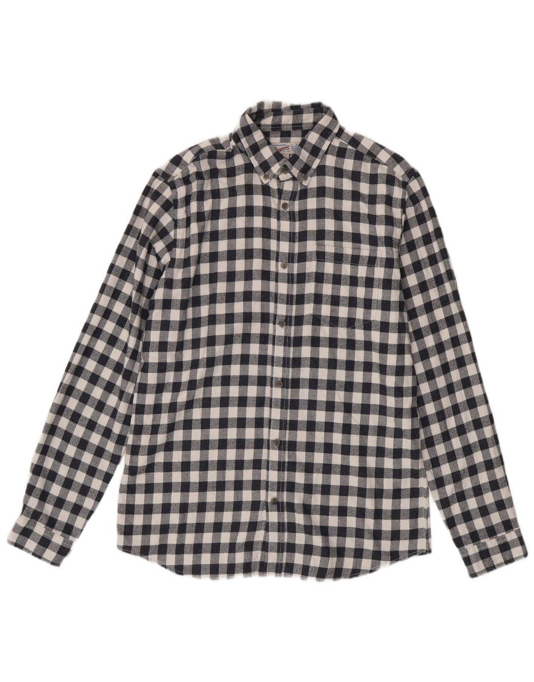 Мужская фланелевая рубашка Jack & Jones, темно-синяя, хлопковая в мелкую клетку