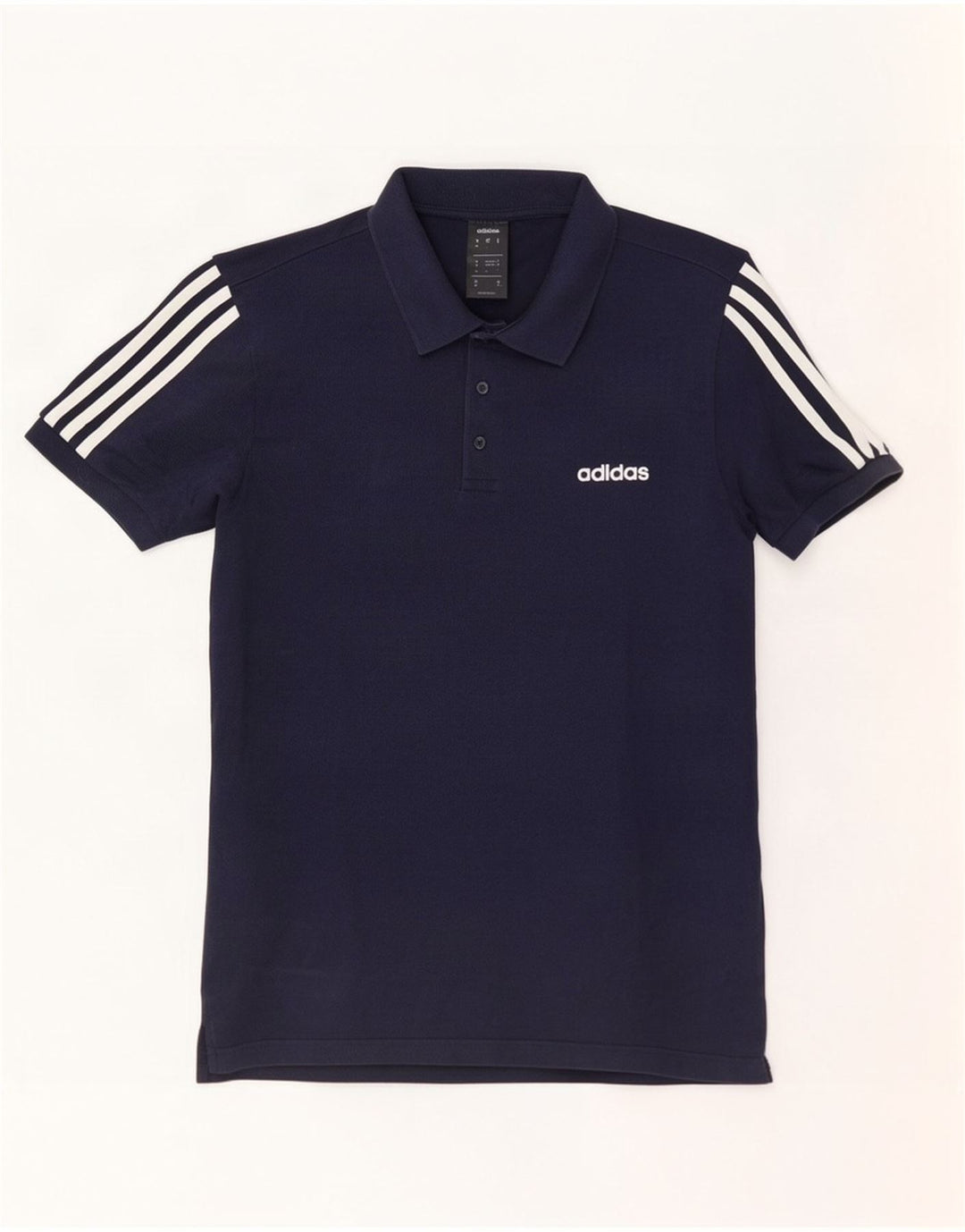 Мужская рубашка-поло Adidas, большая темно-синяя хлопковая рубашка