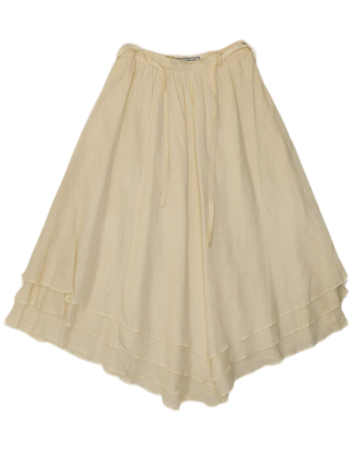 Giorgio Grati Женская асимметричная юбка IT 42 Medium W24 Off White