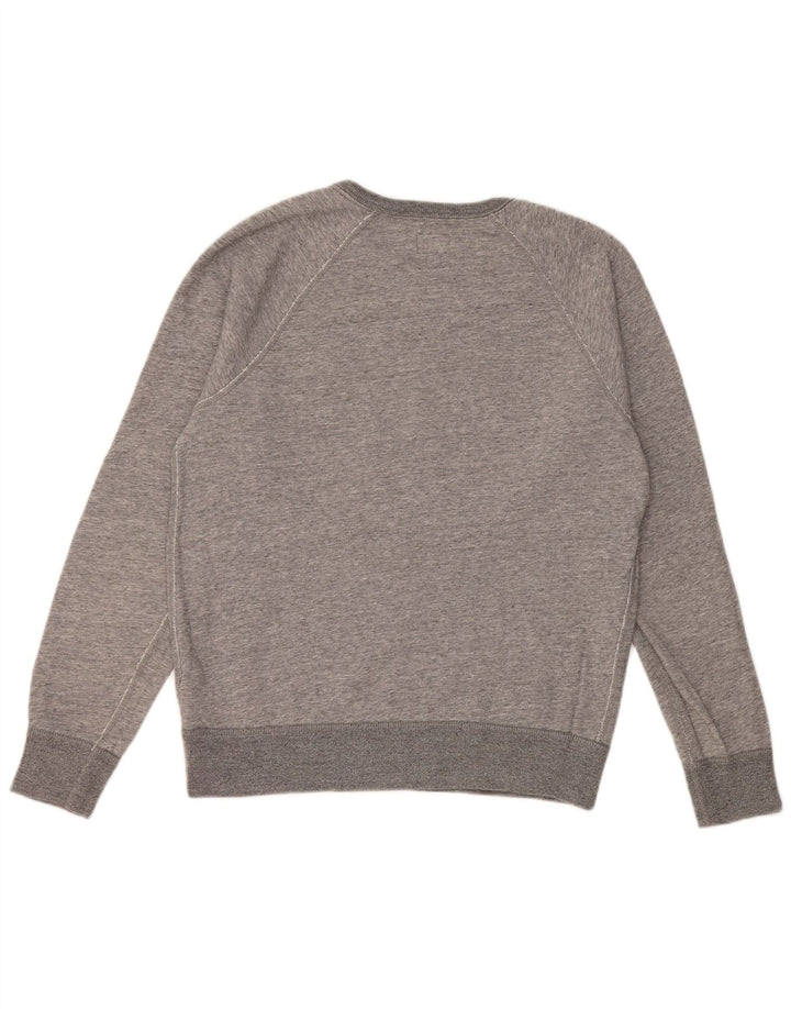 Женский свитер оверсайз J. CREW, размер UK 10, маленький, серый, хлопок
