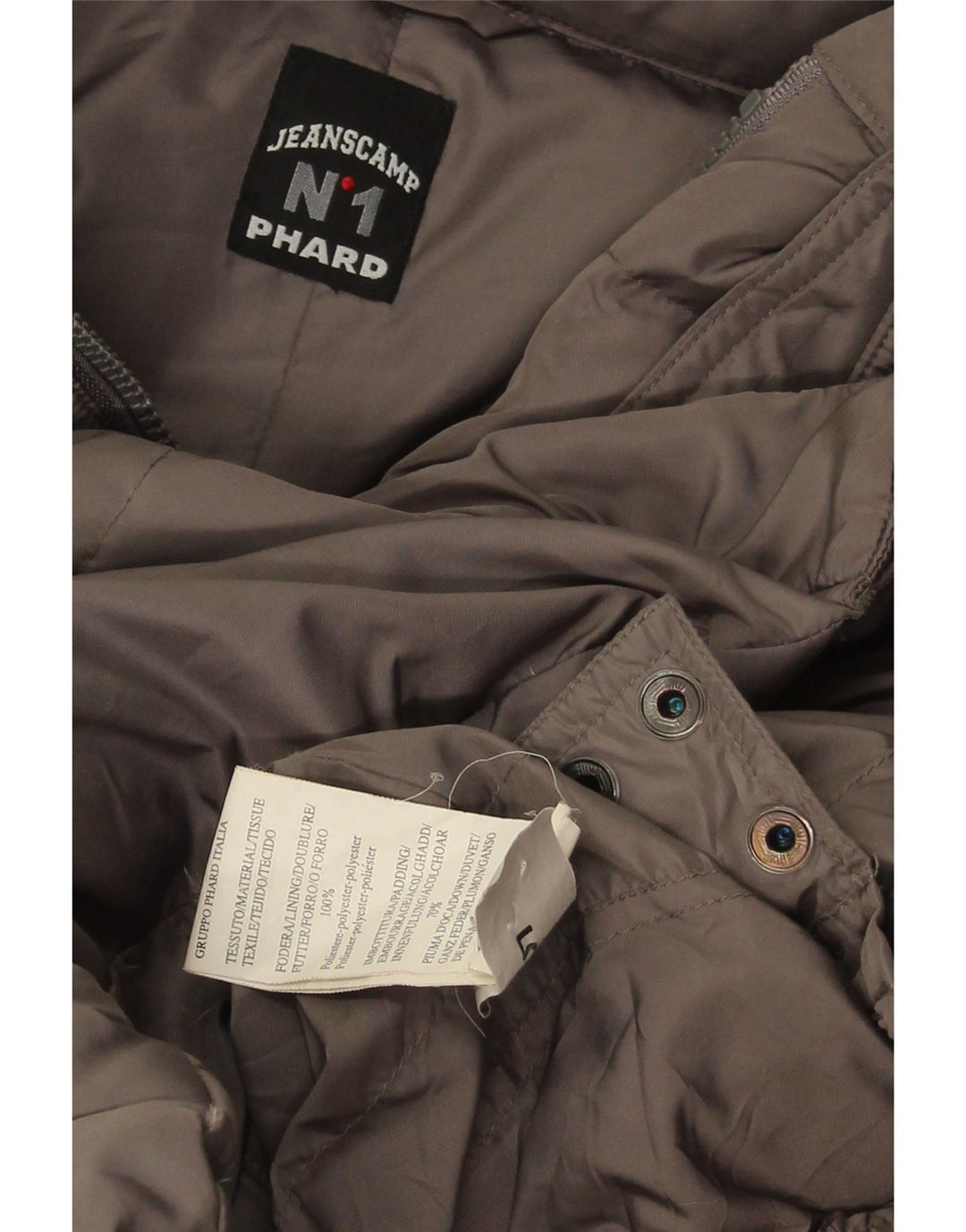 Женское стеганое пальто Phard UK 14, полиэстер среднего серого цвета