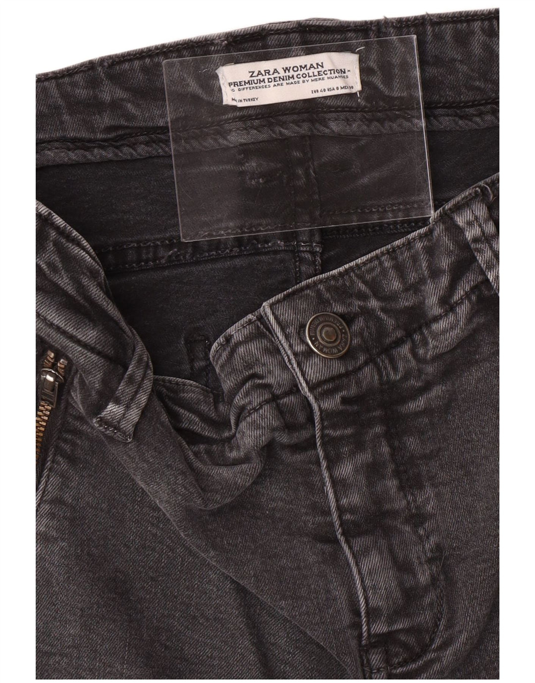 ZARA Womens Cargo Skinny Jeans EU 40 Medium W30 L28 Grey