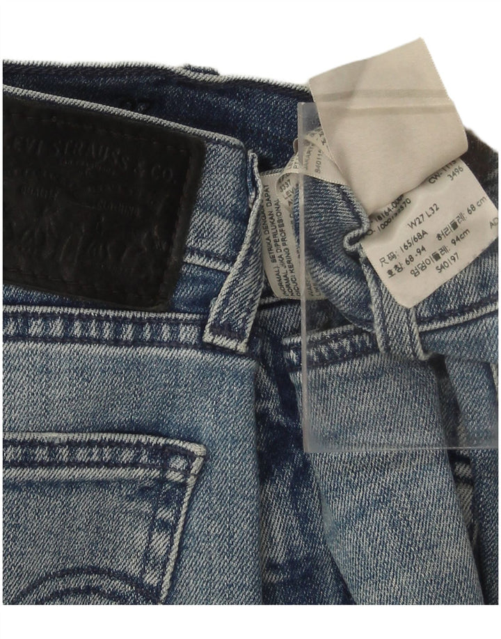 LEVI'S Womens Skinny Jeans W27 L32 Blue Cotton