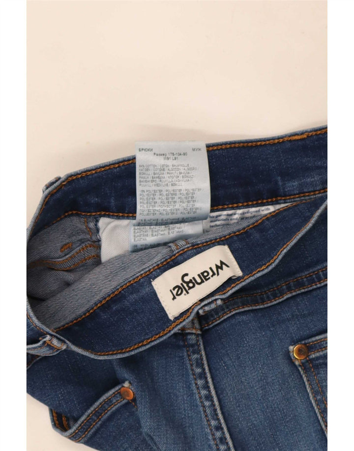 Мужские джинсы Wrangler Larston Slim W36 L32, синий хлопок