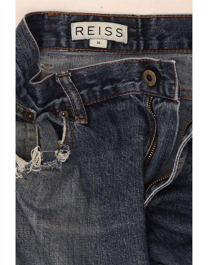Мужские прямые джинсы Reiss W36 L31, синий хлопок