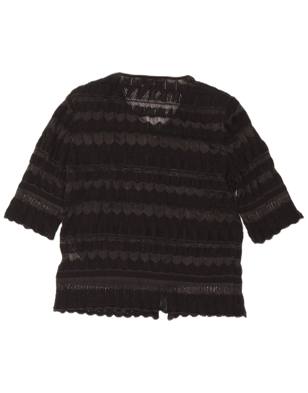 Женский кардиган с короткими рукавами Liola IT 48 XL в черную полоску