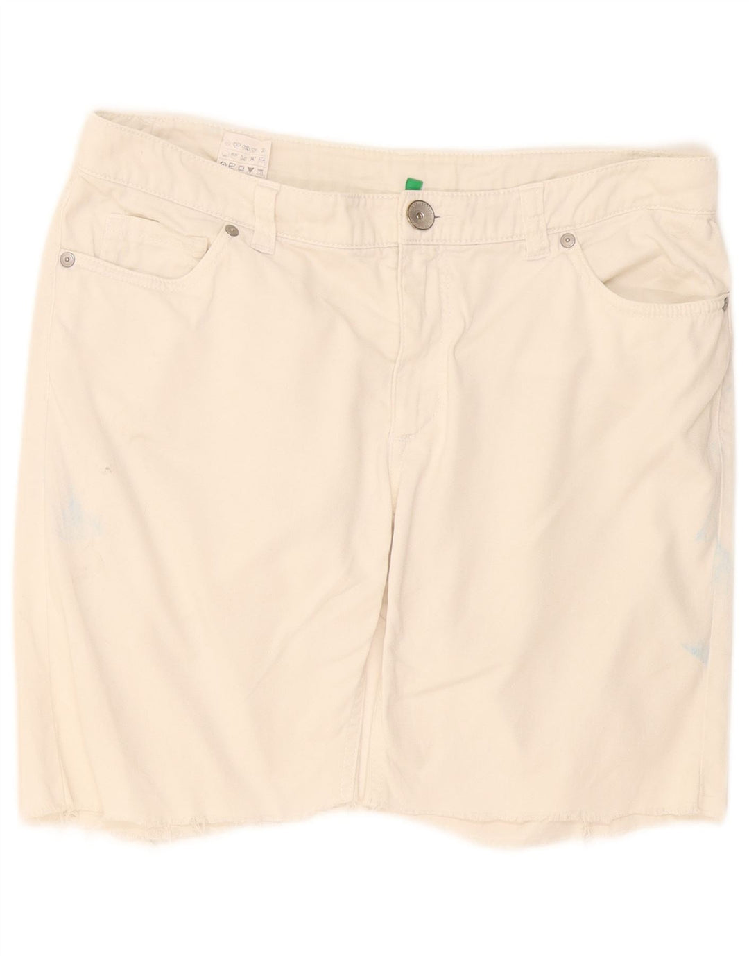Benetton Женские повседневные шорты IT 44 Medium W34 Белый хлопок