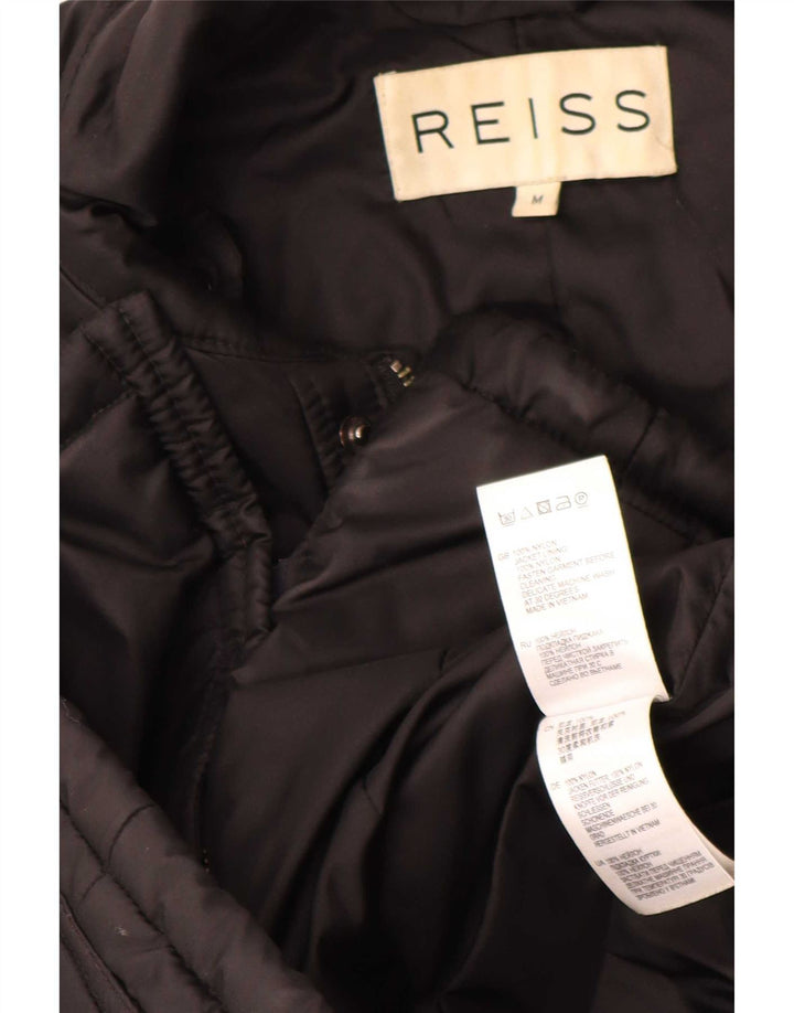 Мужская стеганая куртка Reiss UK 38, средний черный нейлон