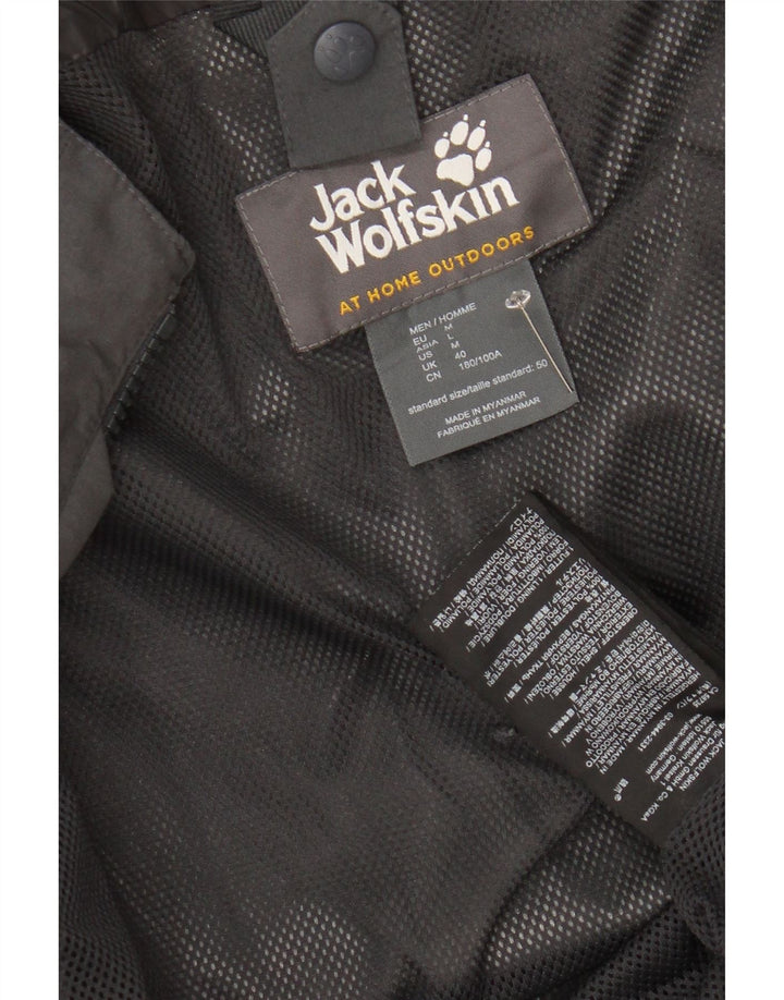 Мужская ветровка с капюшоном JACK WOLFSKIN UK 40, средний серый полиэстер