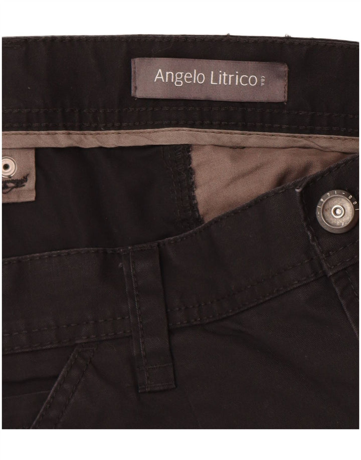 Мужские шорты-бермуды ANGELO LITRICO EU 58 4XL W42, черный хлопок