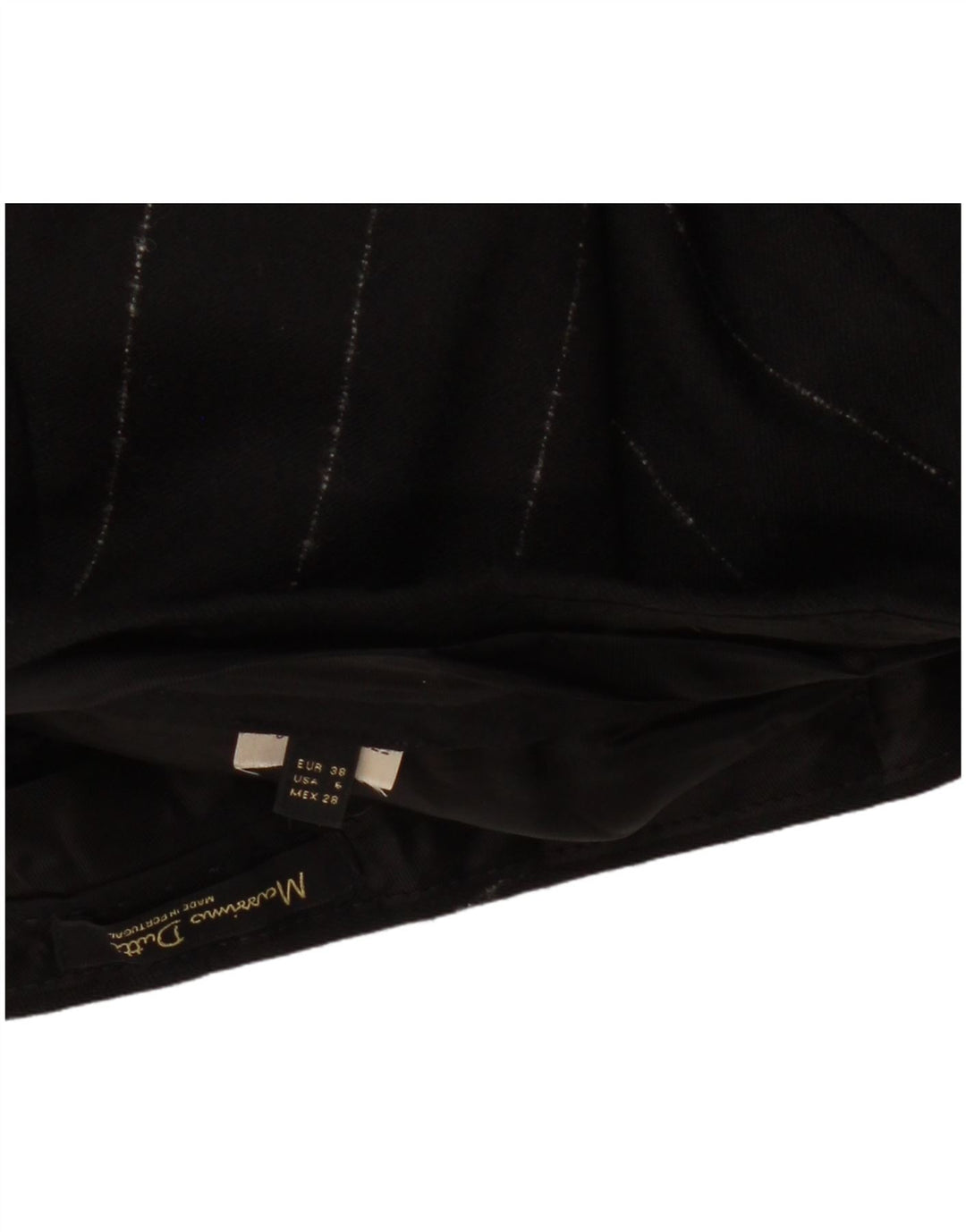 MASSIMO DUTTI Женские узкие брюки чинос EU 38 Small W30 L27 Черные в полоску