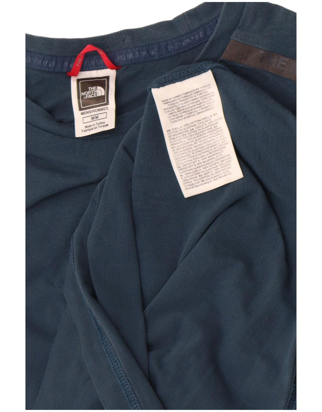 Мужская футболка The North Face из хлопка среднего синего цвета
