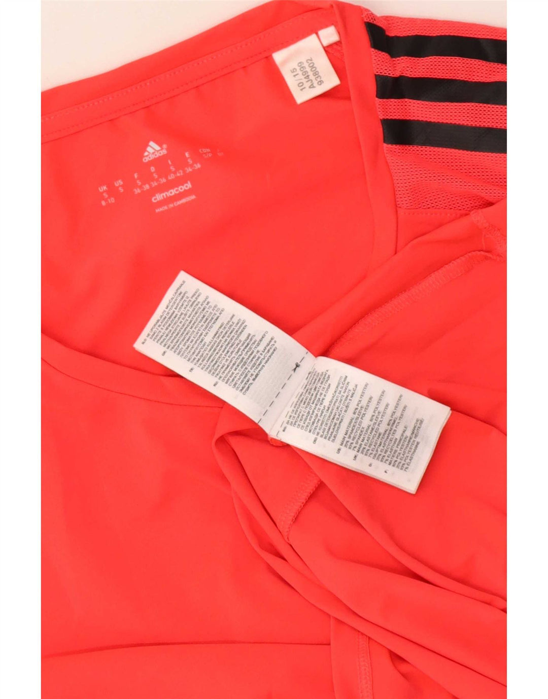 Женская футболка Adidas Climacool Top UK 8/10, маленький красный полиэстер