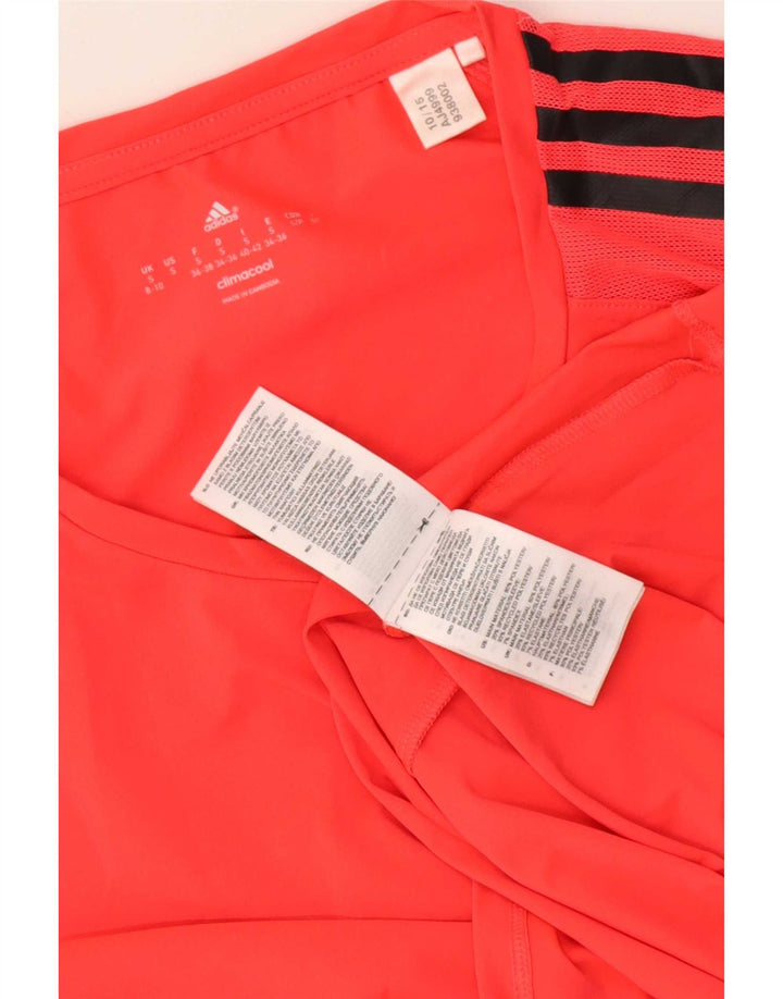 Женская футболка Adidas Climacool Top UK 8/10, маленький красный полиэстер
