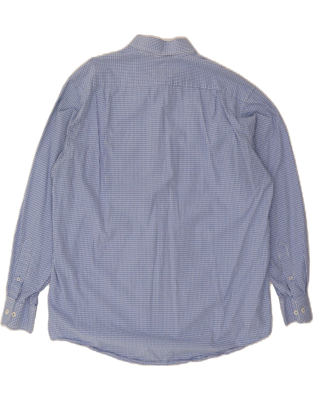 IZOD Mens Shirt Large Blue Gingham Cotton Vintage Izod and Second-Hand Izod from Messina Hembry 