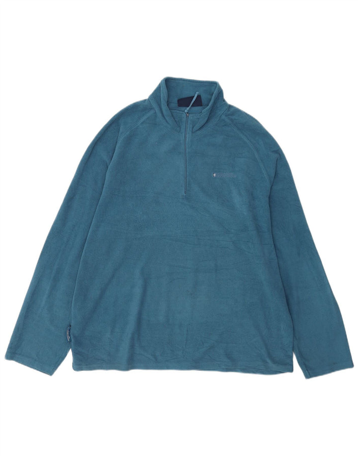 Мужской флисовый джемпер Mountain Warehouse с воротником на молнии XL, синий полиэстер