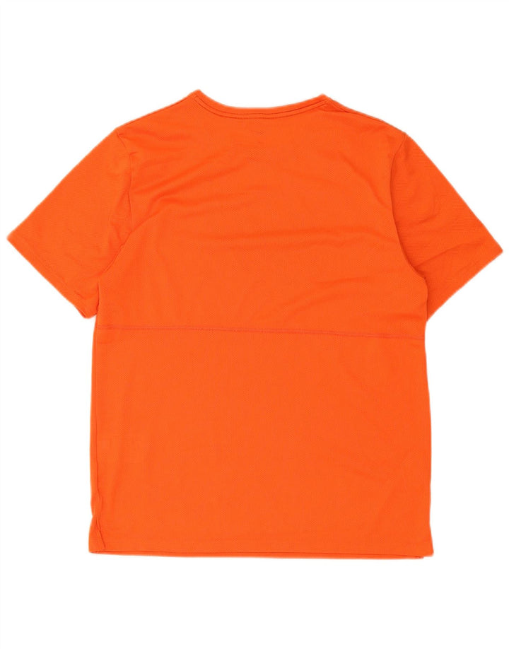 Мужская футболка Nike Dri Fit с графическим принтом, средний оранжевый полиэстер