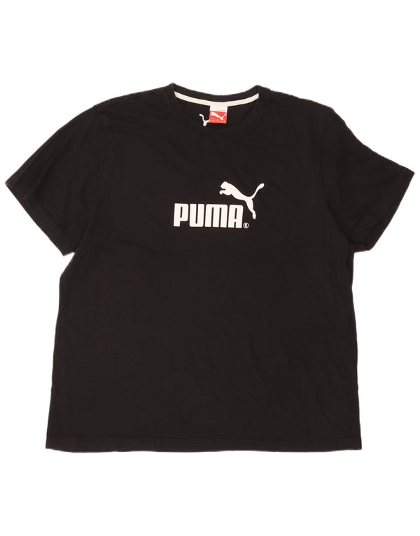Мужская футболка с рисунком Puma 2XL, черная
