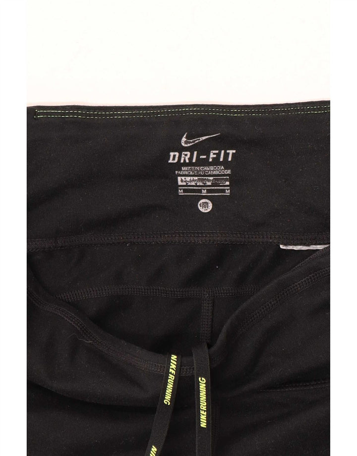 Женские леггинсы-капри Nike Dri Fit UK 14, средние, черные