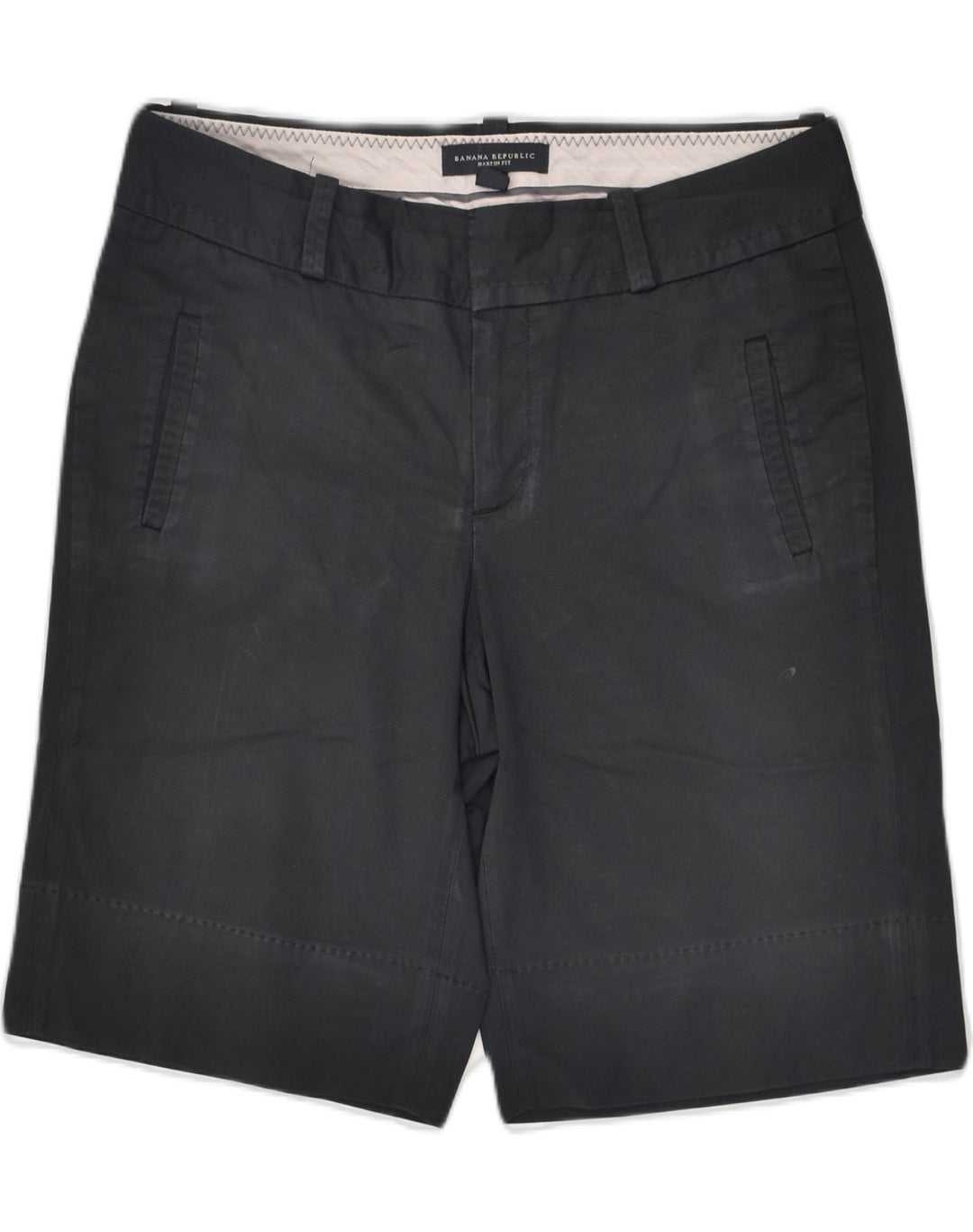 BANANA REPUBLIC Womens Martin Fit Chino Shorts US 4 Small W30  Black | Vintage Banana Republic | Thrift | Second-Hand Banana Republic | Used Clothing | Messina Hembry 