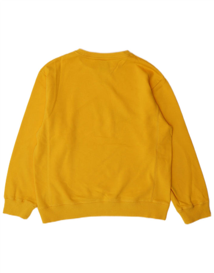 Джемпер с рисунком Nike для мальчиков, 12–13 лет, большой размер, желтый хлопок, хлопок