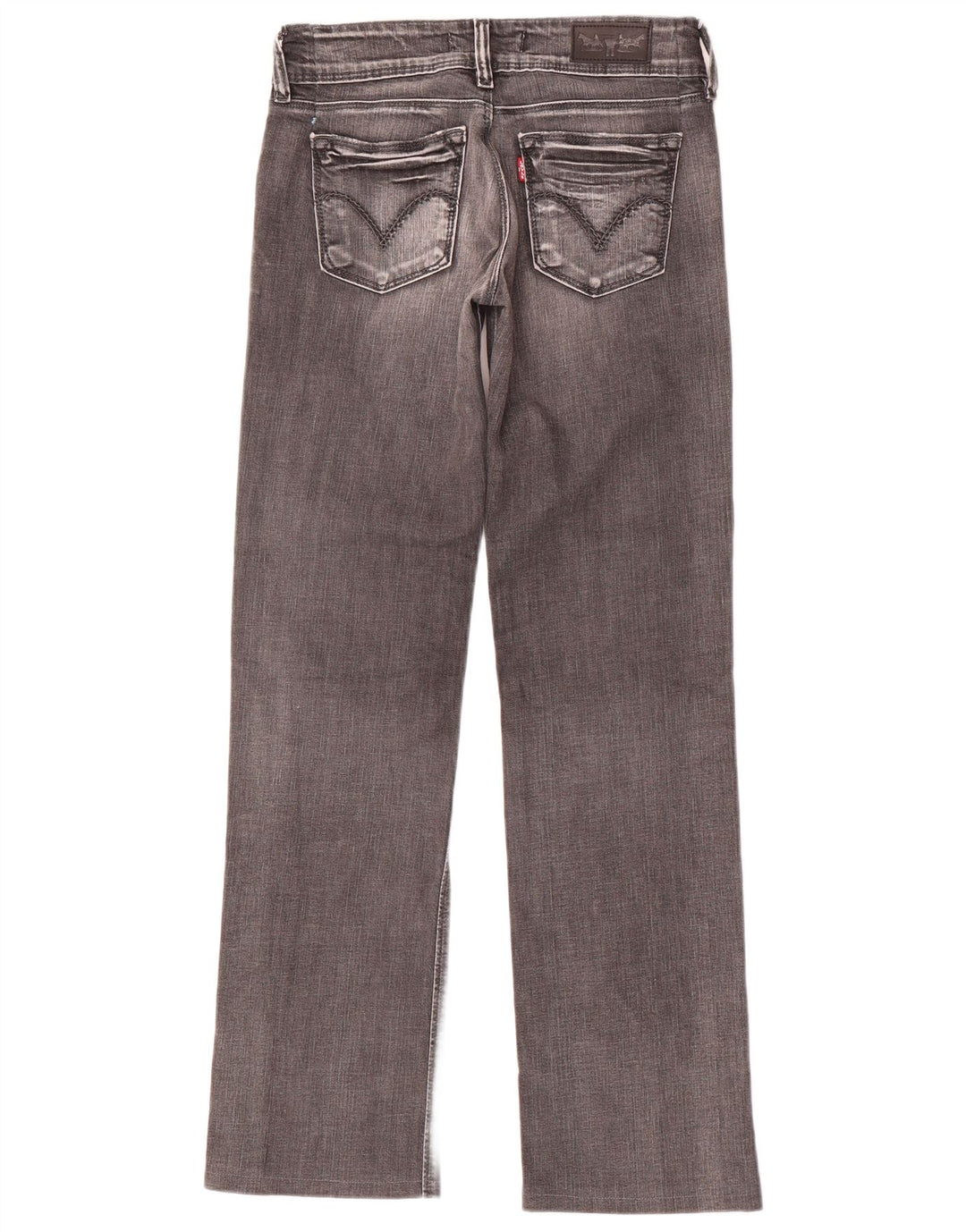 Женские прямые джинсы Levi's 570 W27 L31 серого цвета, хлопок