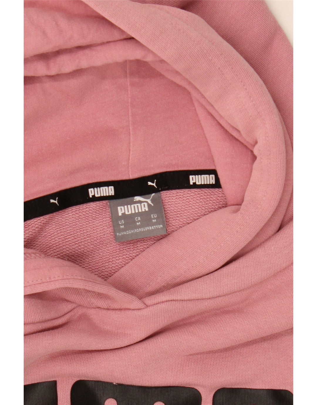 Мужской джемпер с капюшоном с рисунком Puma, средний розовый