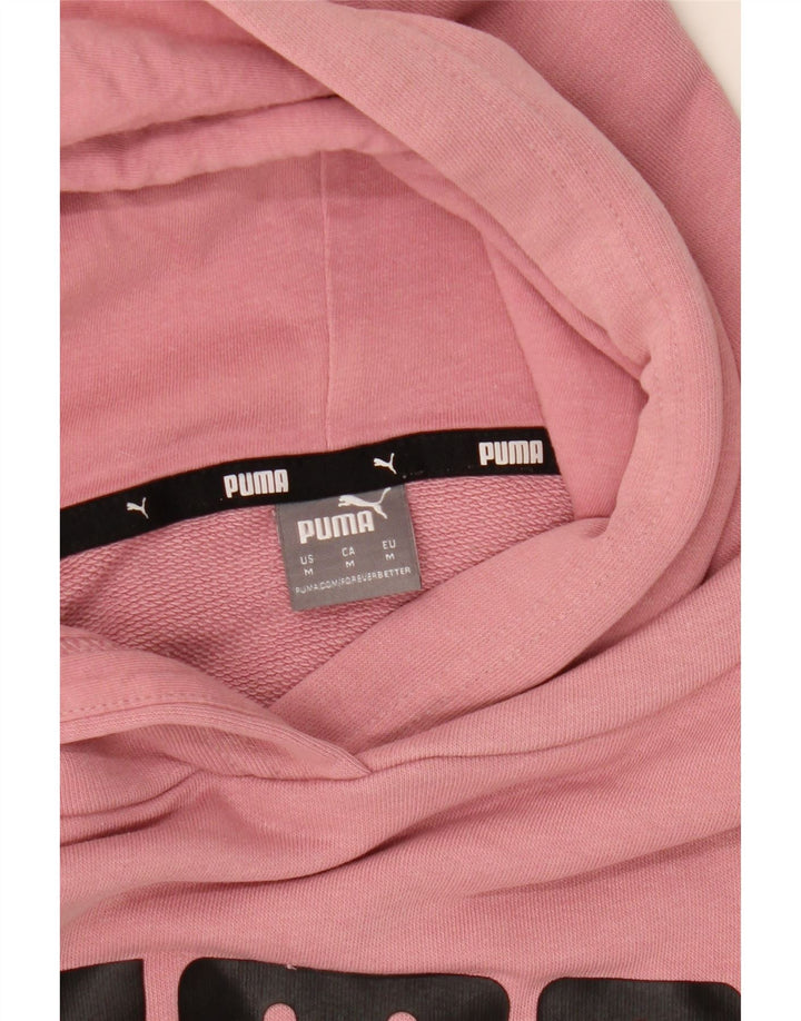 Мужской джемпер с капюшоном с рисунком Puma, средний розовый