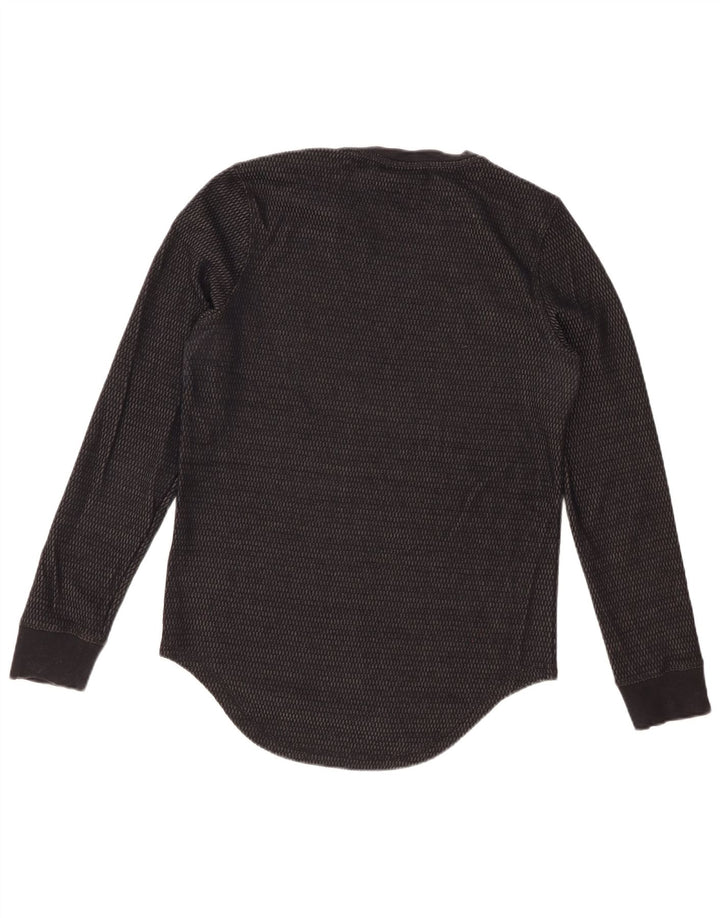 Мужской топ DKNY с длинным рукавом XS, черный хлопок
