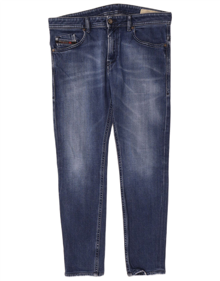 Мужские узкие джинсы Diesel W34 L29, синие, хлопок