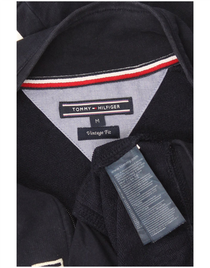 Tommy Hilfiger Мужской спортивный костюм в винтажном стиле, верхняя куртка, средний темно-синий