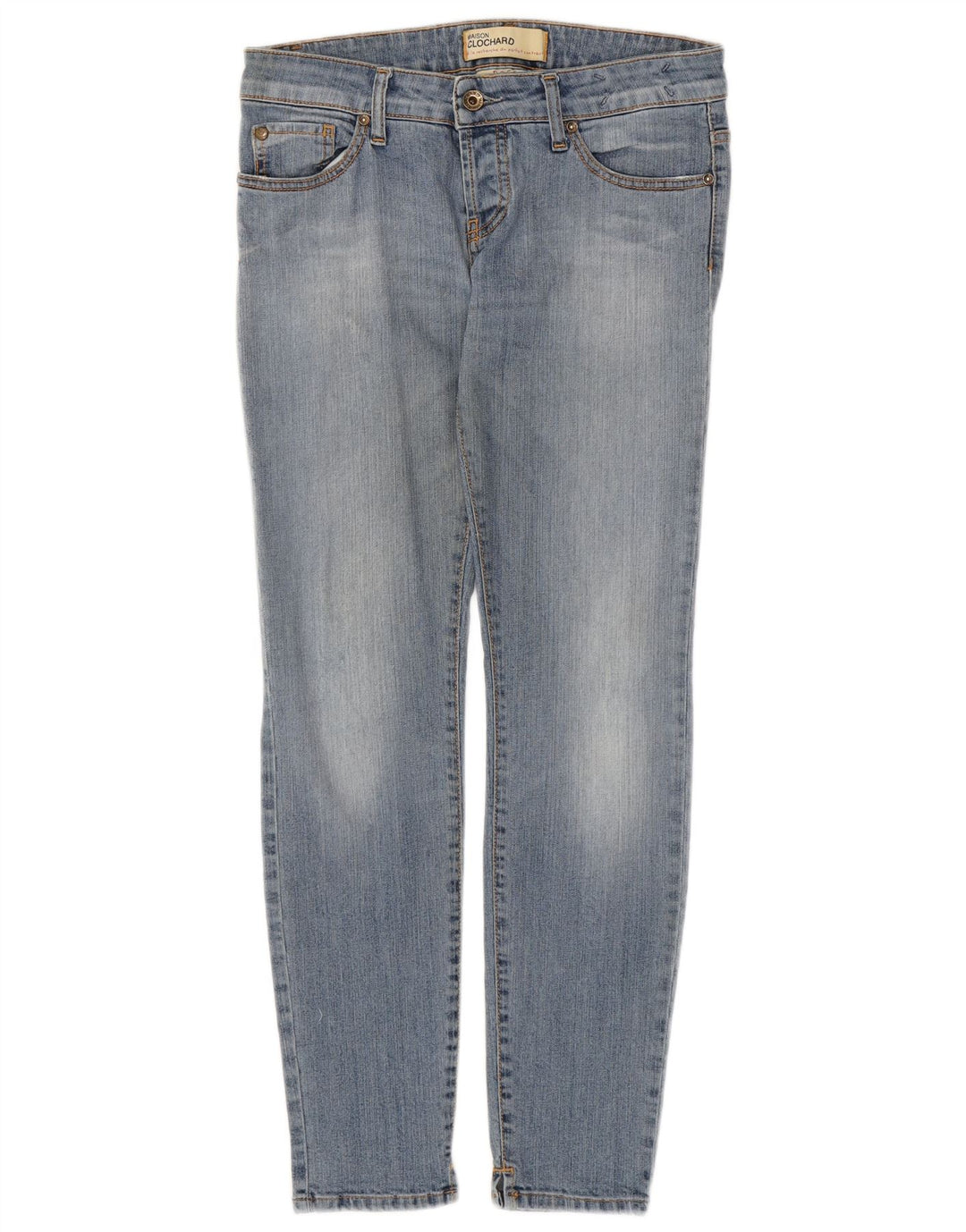 MAISON CLOCHARD Женские узкие джинсы W28 L29 Синие хлопковые