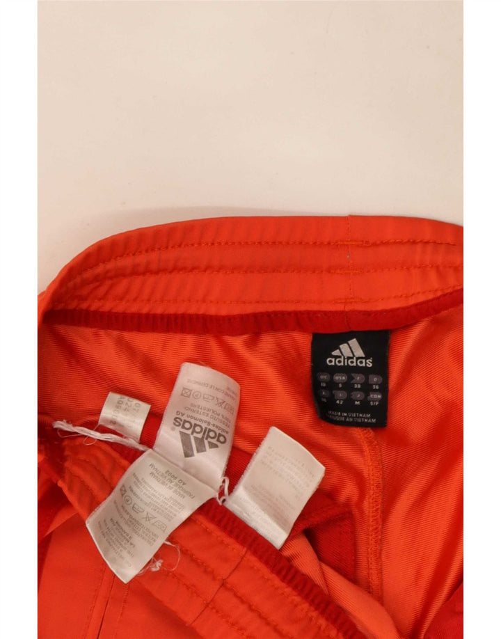 Женские спортивные брюки Adidas с графическим рисунком UK 10, маленькие оранжевые, полиэстер