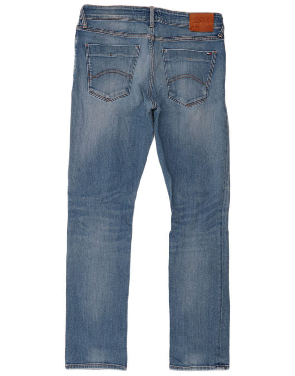 Мужские узкие джинсы Tommy Hilfiger W34 L32, синие, хлопок