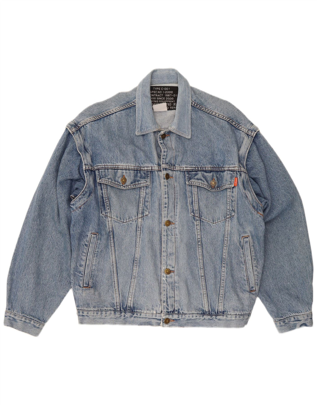 Мужская джинсовая куртка Casucci Regular Fit UK 38, средний синий