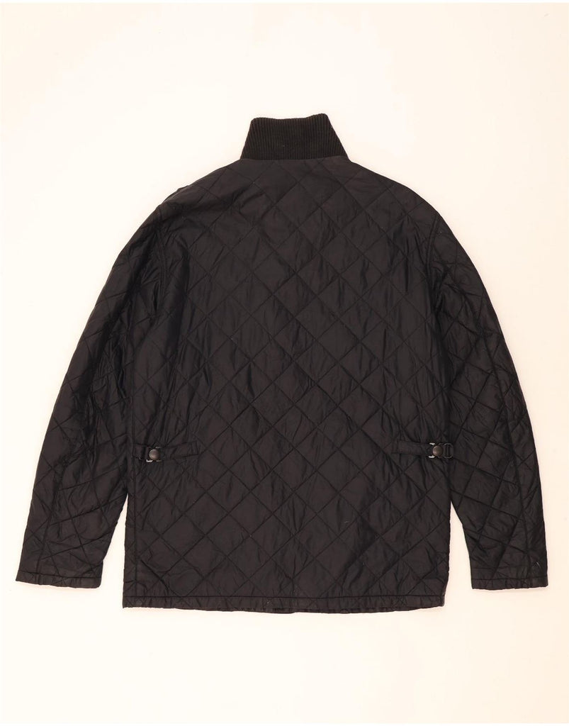 BARBOUR Mens Quilted Jacket UK 38 Medium Black Vintage Barbour and Second-Hand Barbour from Messina Hembry 