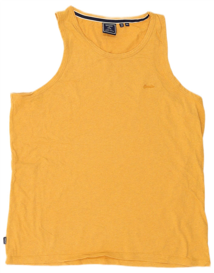 Мужской жилет Superdry 2XL, желтый хлопок