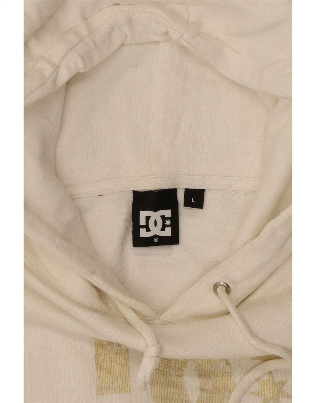 Женский джемпер с капюшоном DC с графическим рисунком, Великобритания, 16, большой размер, белый, хлопковый