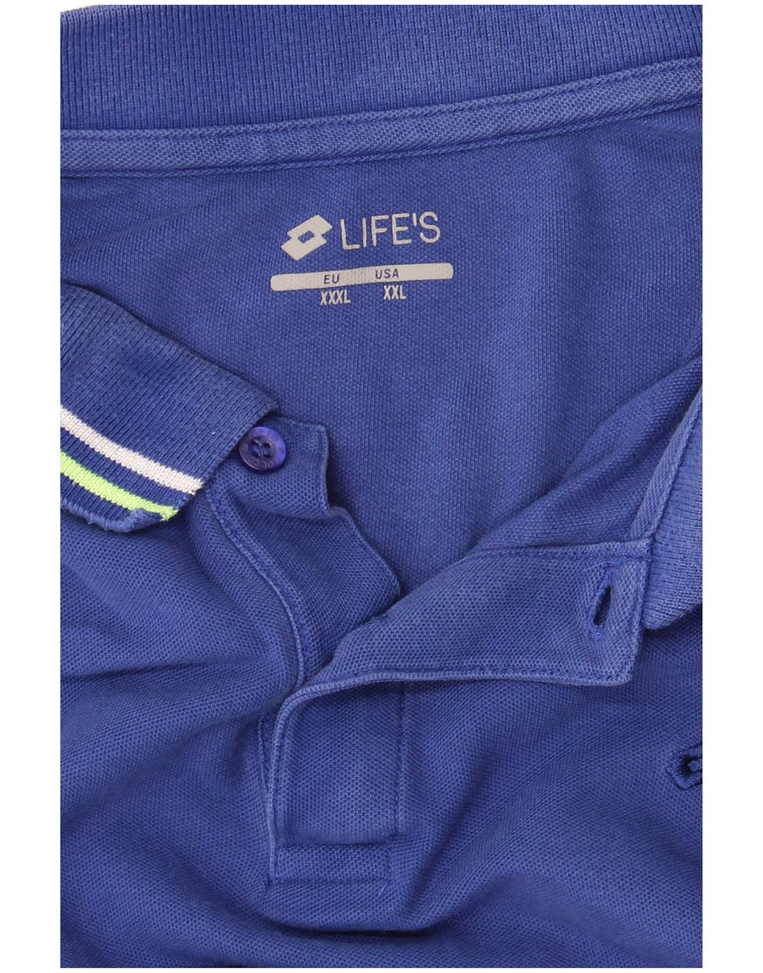 Мужская рубашка поло Lotto 2XL синяя