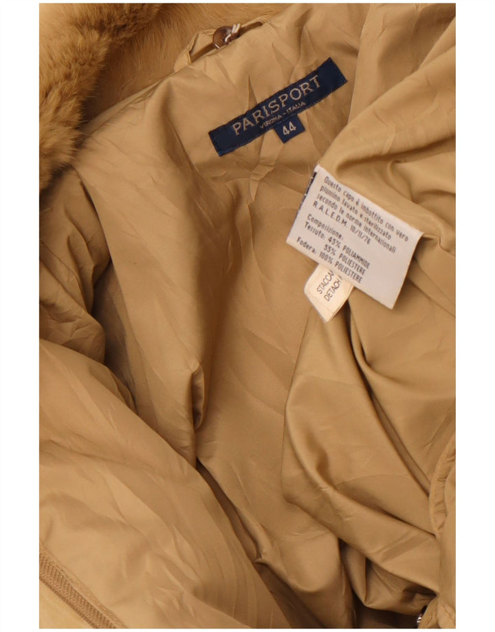 Женская утепленная куртка свободного кроя Parisport IT 44 Средний Бежевый Полиамид