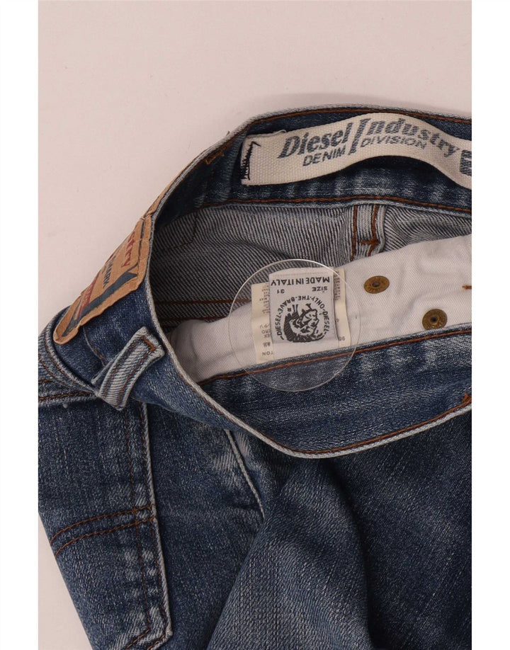 Женские потертые джинсы Diesel Bootcut W31 L33, синий хлопок