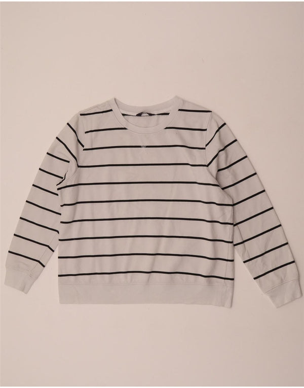 Женский свитер Marks & Spencer UK 18 XL, хлопок в белую полоску