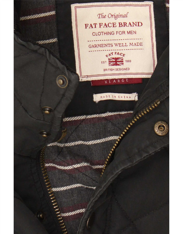 Мужская стеганая куртка Fat Face UK 42 XL, черный полиэстер