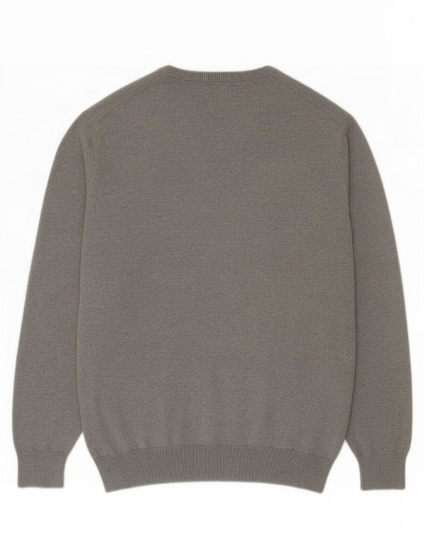 Мужской джемпер с v-образным вырезом J. Crew, 2XL, серый хлопок