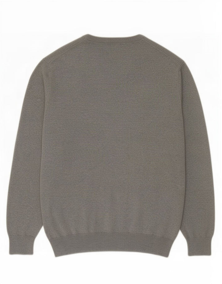 Мужской джемпер с v-образным вырезом J. Crew, 2XL, серый хлопок
