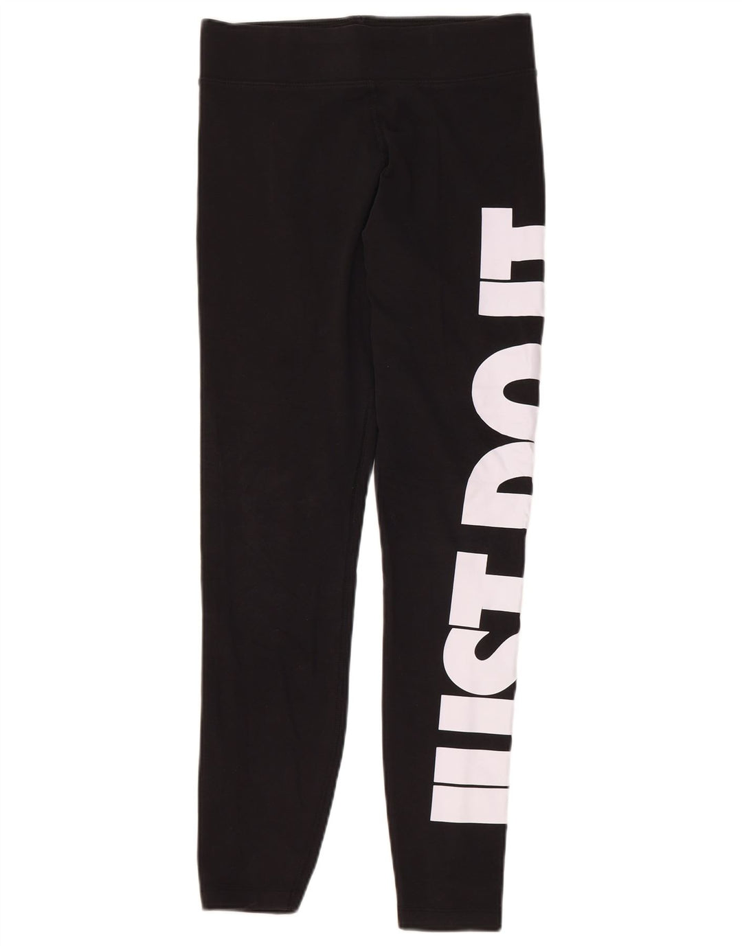 Женские леггинсы с рисунком NIKE UK 12, средний размер, черный хлопок, черный