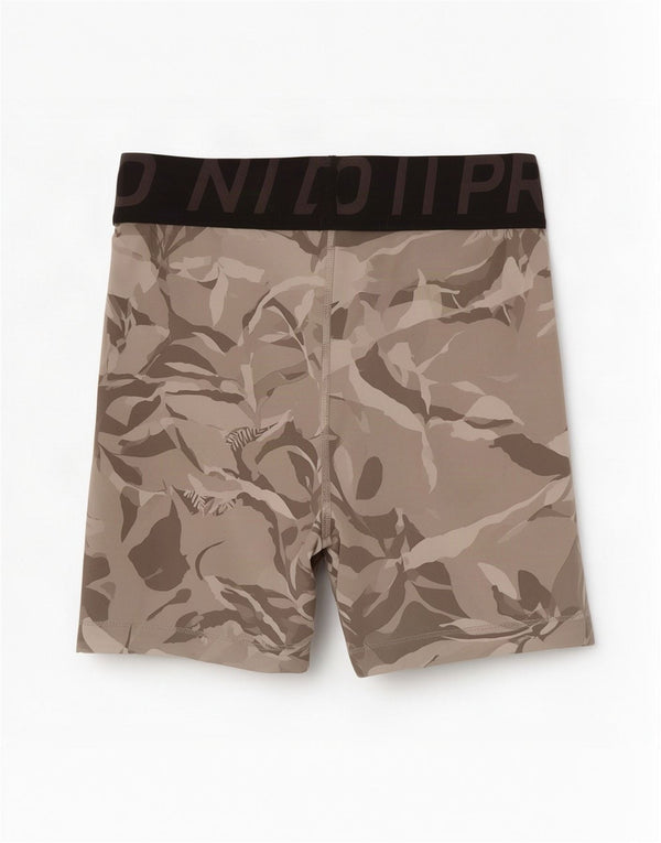 Женские спортивные шорты Nike Dri Fit Graphic UK 14, большие серые с цветочным принтом