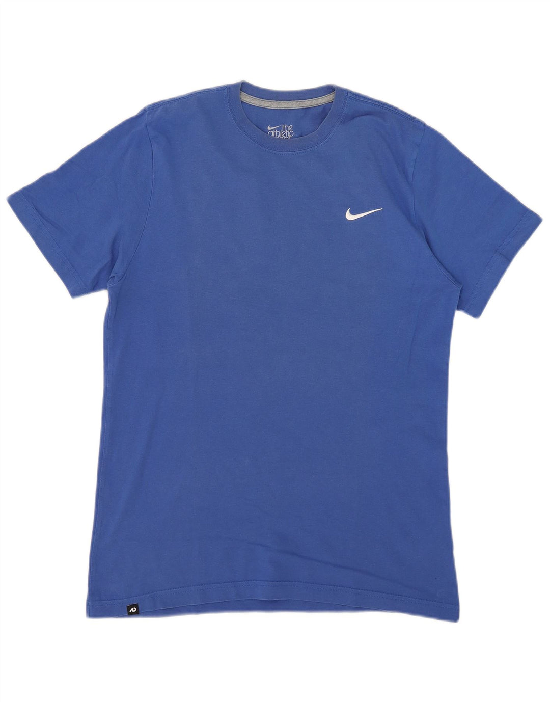 Женская футболка стандартного кроя Nike, хлопковый топ среднего синего цвета