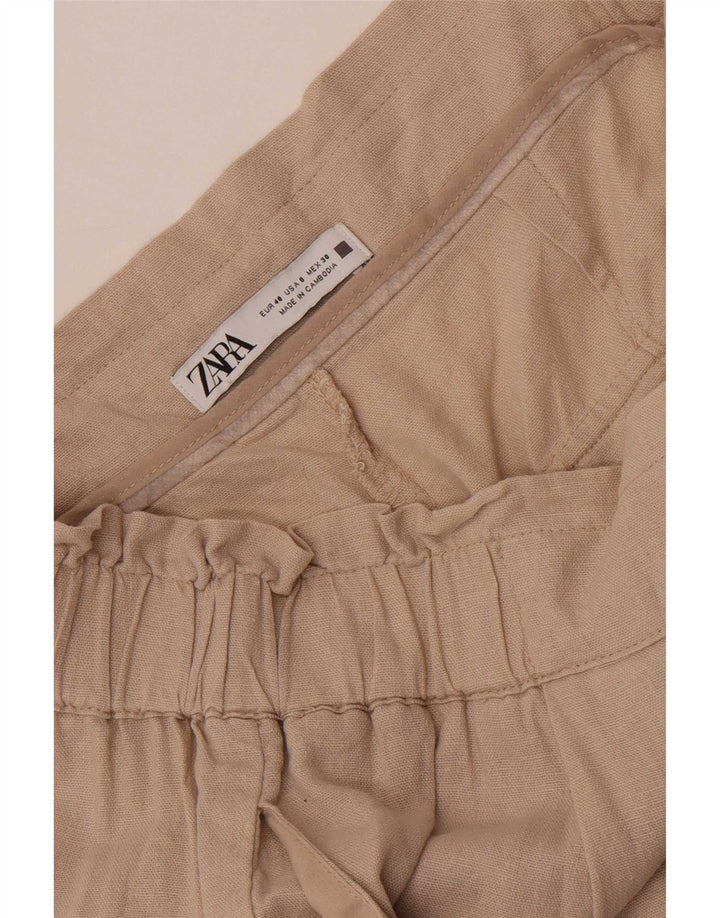 Женские брюки-шаровары карго Zara EU 40 Medium W30 L26 Бежевые