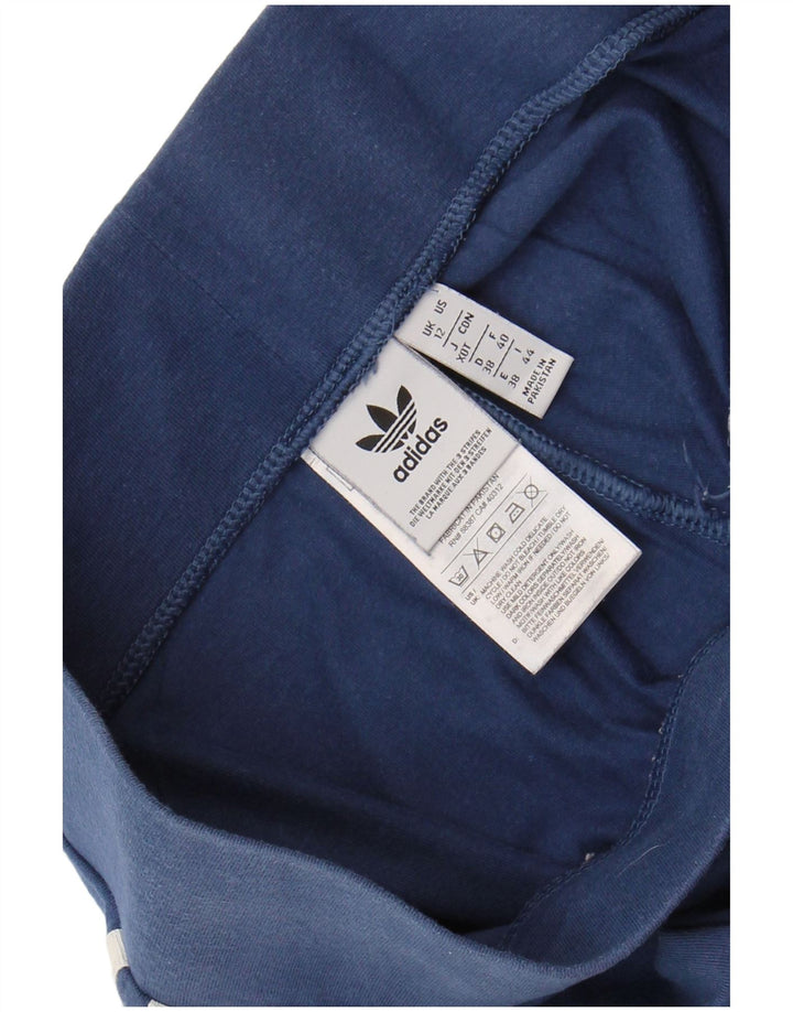 Женские леггинсы ADIDAS UK 12, средний темно-синий, хлопок